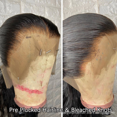 Yeswigs Raw Indian Virgin Perruque Human Hair Wig HD Full Lace Front Human Hair Wig Transparent Lace Frontal Closure Wig Vendor